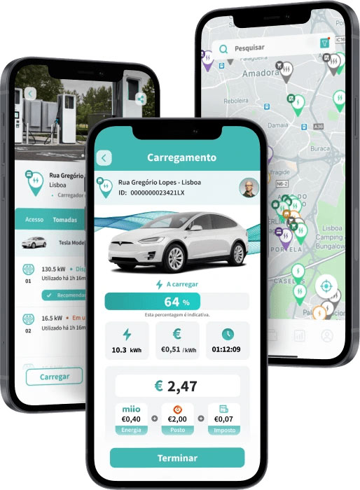 Decentralized charging network map